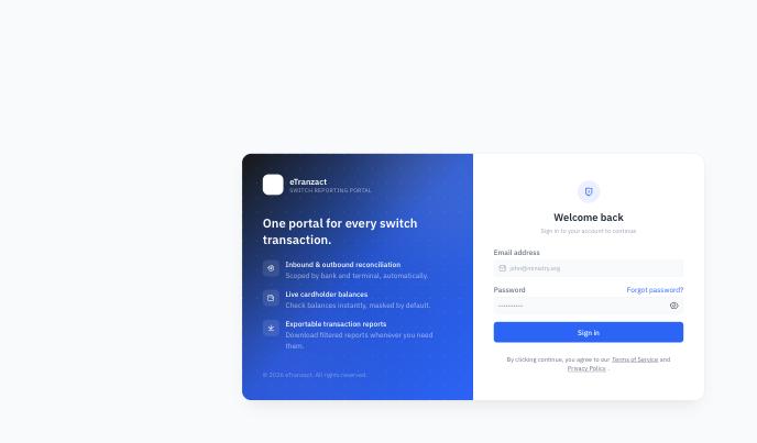 Apex Switch Report portal