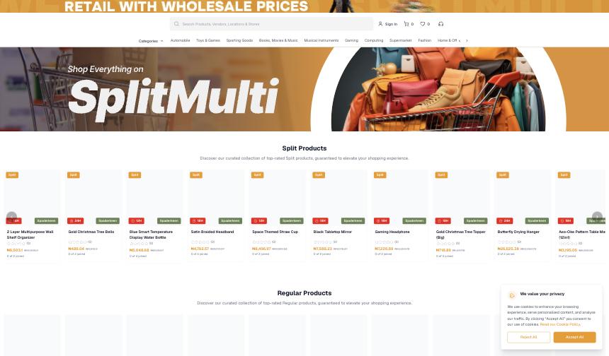 Split Multi website
